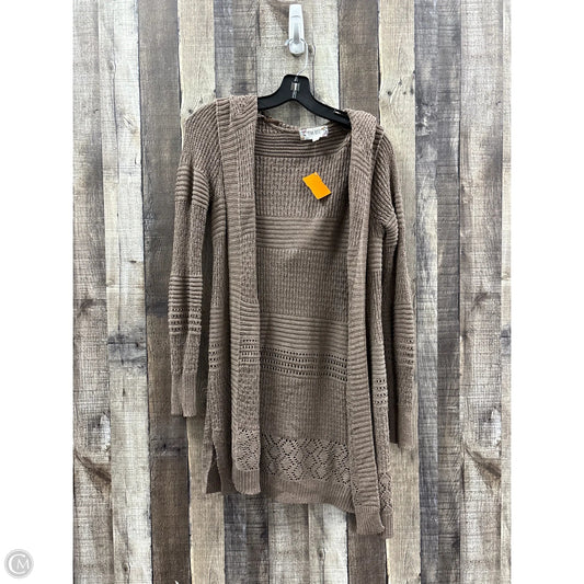 Cardigan By Pink Rose In Brown, Size: S