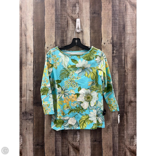 Top Long Sleeve By Talbots In Multi-colored, Size: Xs