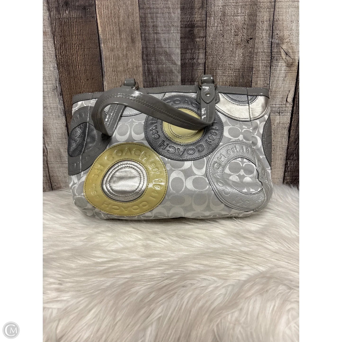 Handbag Designer By Coach, Size: Medium