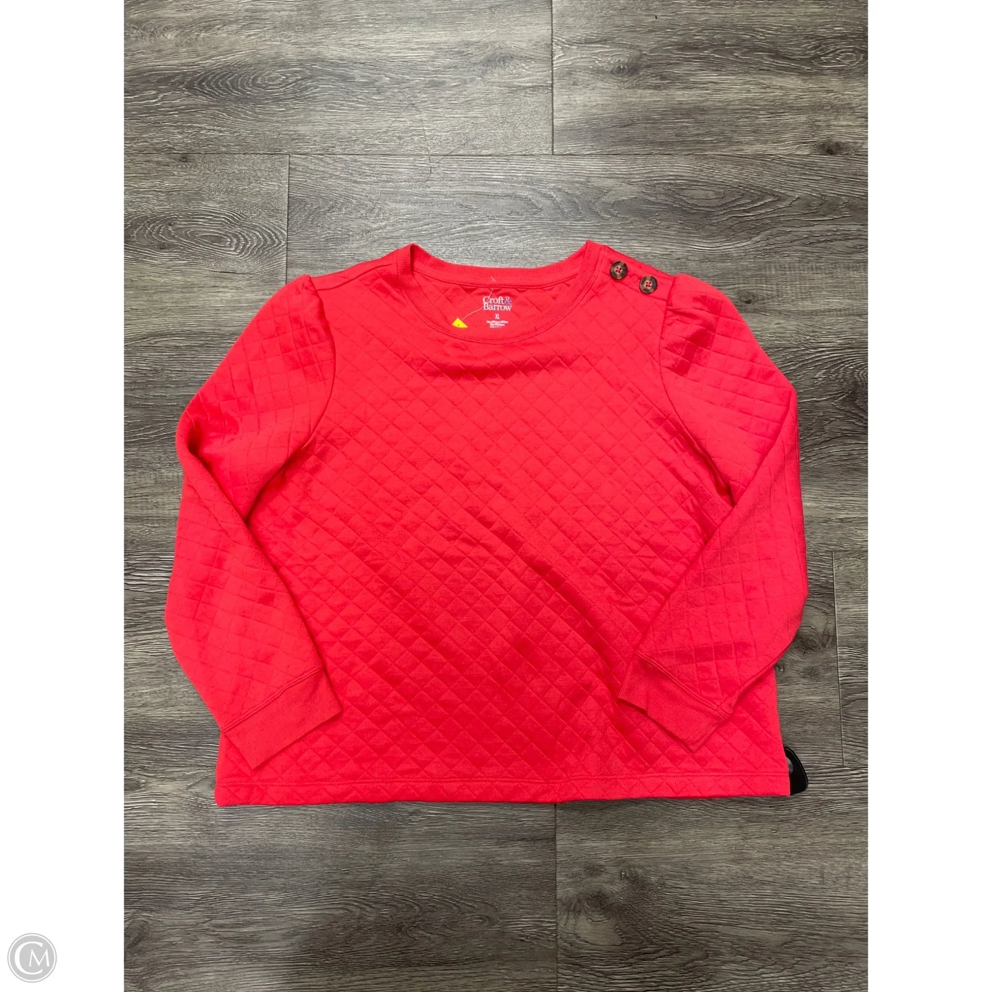 Sweater By Croft And Barrow In Red, Size: Xl