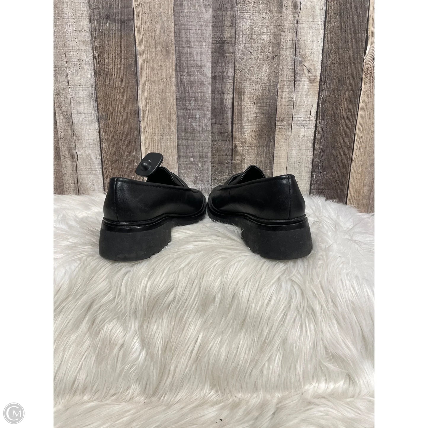 Shoes Heels Wedge By Vince In Black, Size: 9