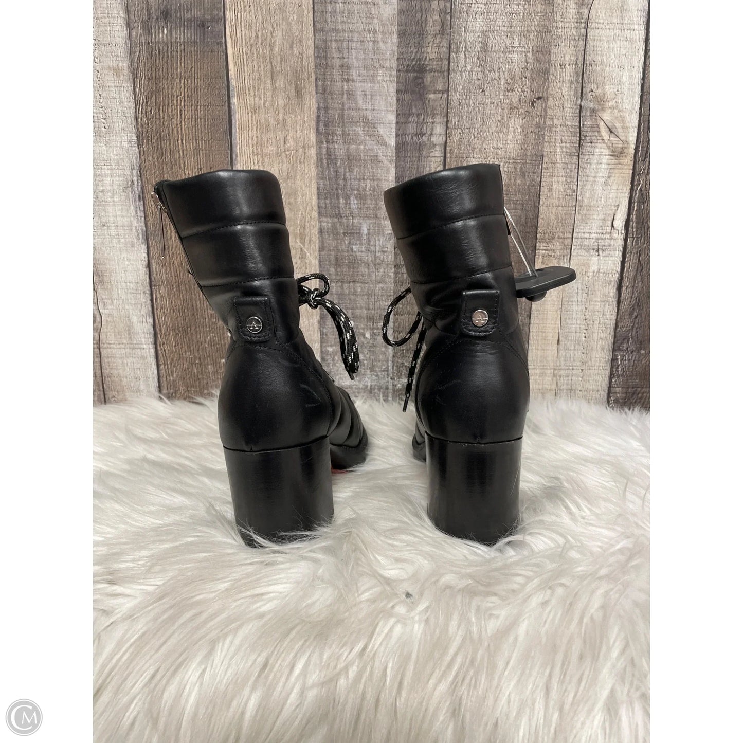 Boots Ankle Heels By Aquatalia In Black, Size: 6