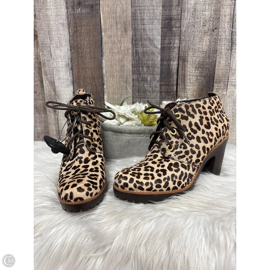 Boots Ankle Heels By Sperry In Animal Print, Size: 7