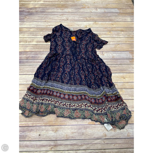 Dress Casual Midi By Anthropologie In Multi-colored, Size: L
