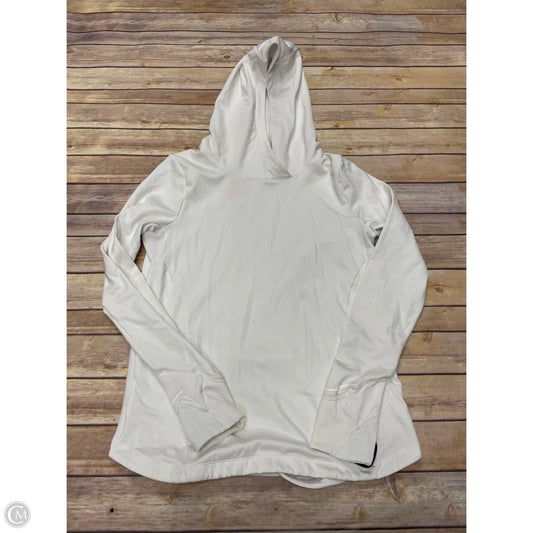 Athletic Top Long Sleeve Hoodie By Athleta In White, Size: M
