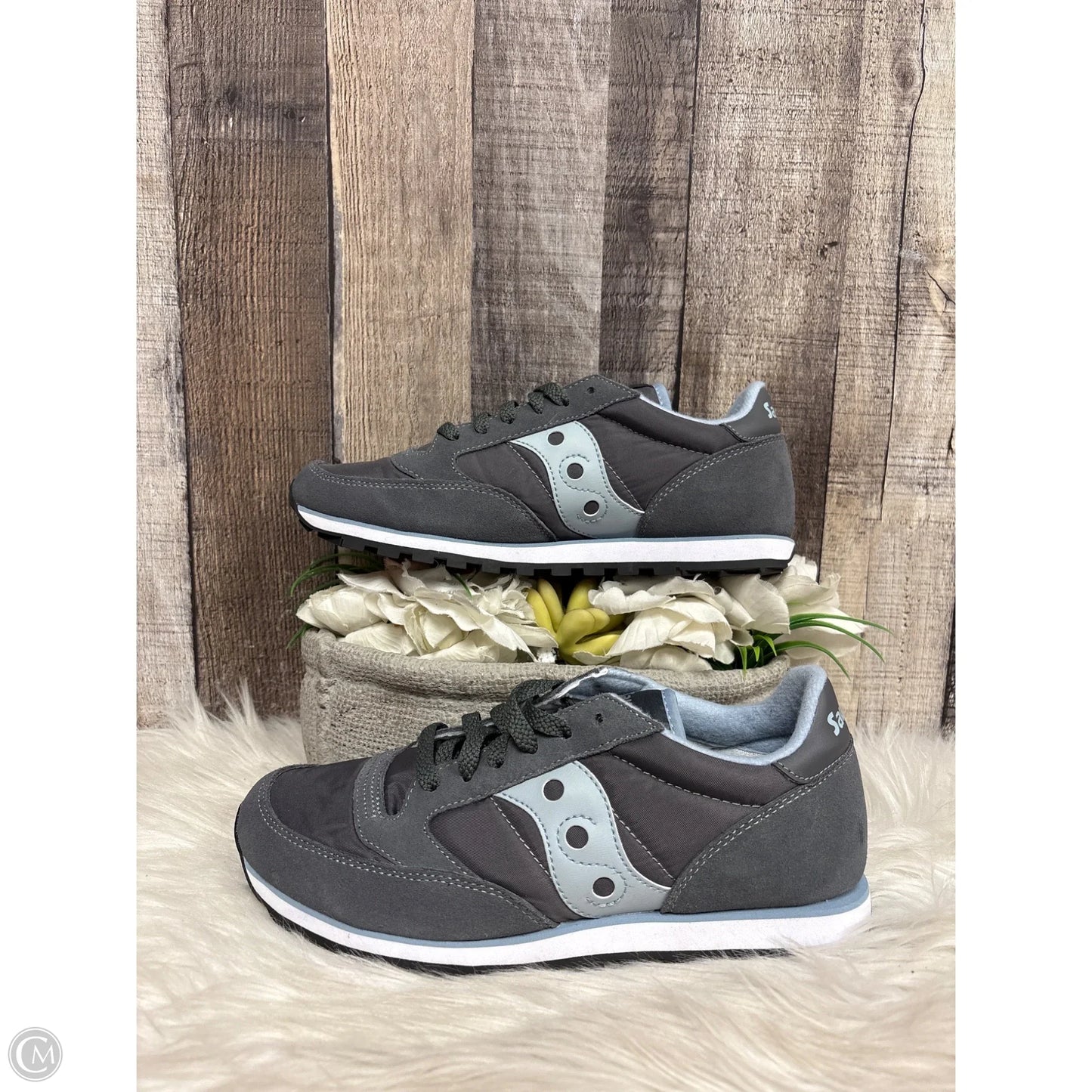 Shoes Athletic By Saucony In Blue & Grey, Size: 7.5