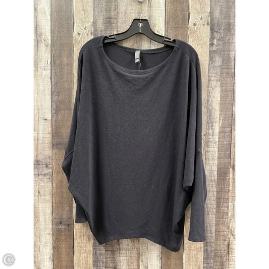 Top Long Sleeve By Alya In Black, Size: L