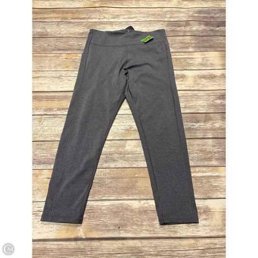 Athletic Leggings By Tek Gear In Grey, Size: Xl