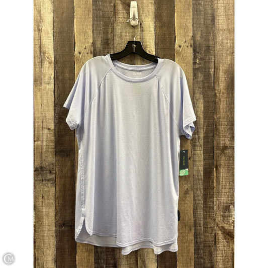 Athletic Top Short Sleeve By Tek Gear In Purple, Size: Xl