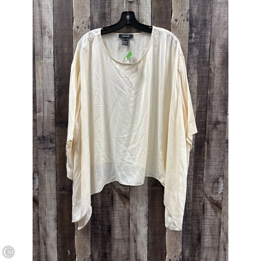 Top Long Sleeve By Karen Kane In Cream, Size: L