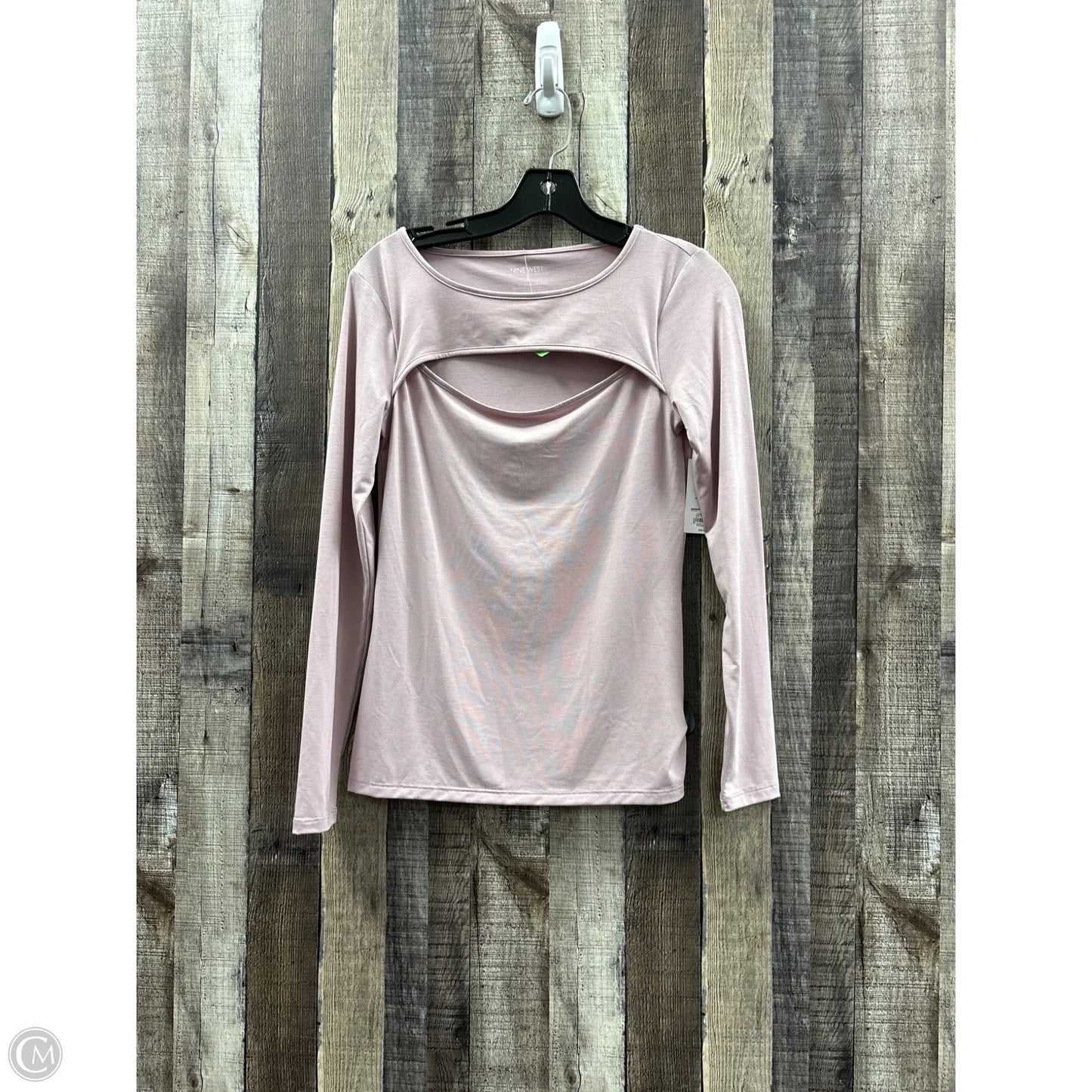 Top Long Sleeve By Nine West In Pink, Size: S