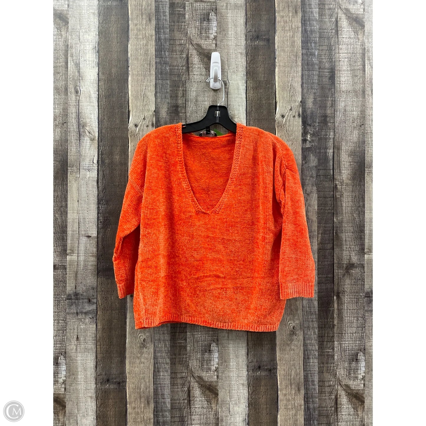 Sweater By Express In Orange, Size: Xs