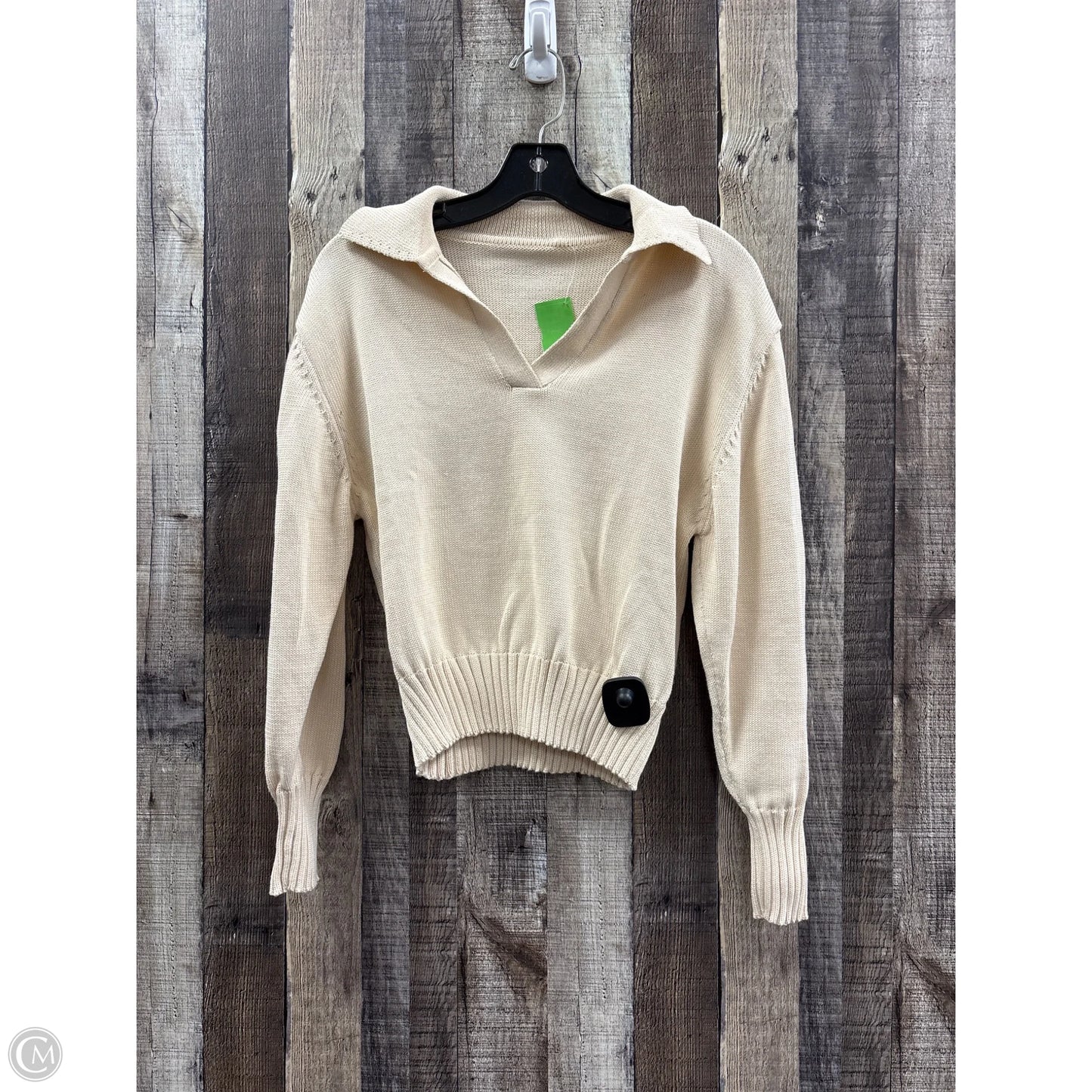 Sweater By Commense In Cream, Size: S