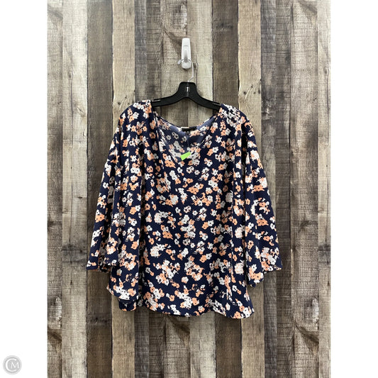 Top Long Sleeve By Lane Bryant In Multi-colored, Size: 2x