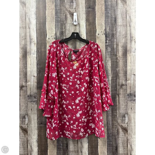 Top Long Sleeve By Lane Bryant In Multi-colored, Size: 3x