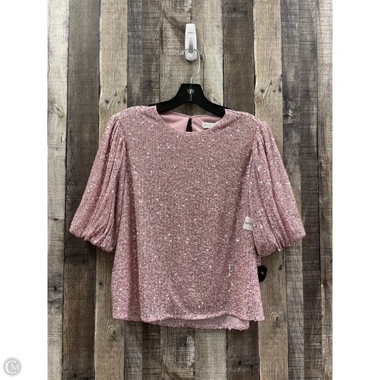 Top 3/4 Sleeve By She + Sky In Pink, Size: S