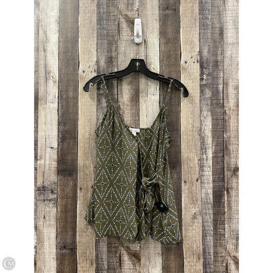 Top Sleeveless By Allison Joy In Green, Size: Xs