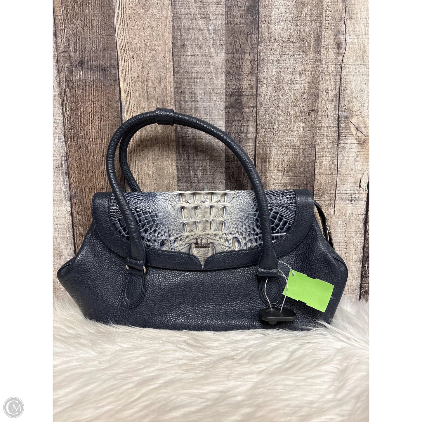 Handbag Leather By Cme, Size: Medium