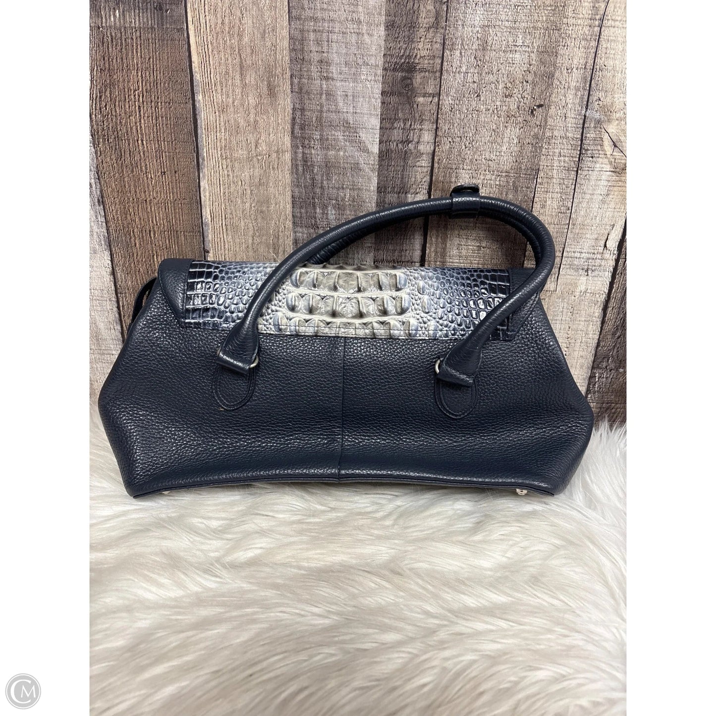 Handbag Leather By Cme, Size: Medium