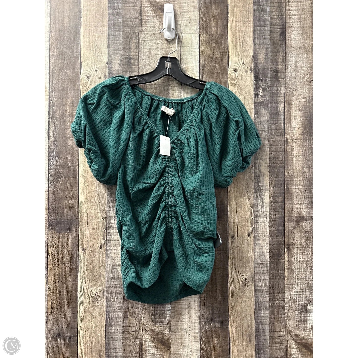 Top Short Sleeve By Loft In Green, Size: S