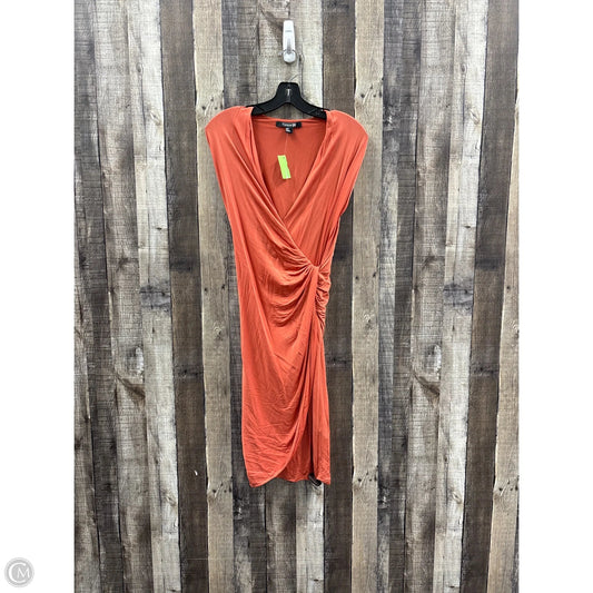 Dress Casual Midi By Forever 21 In Orange, Size: M