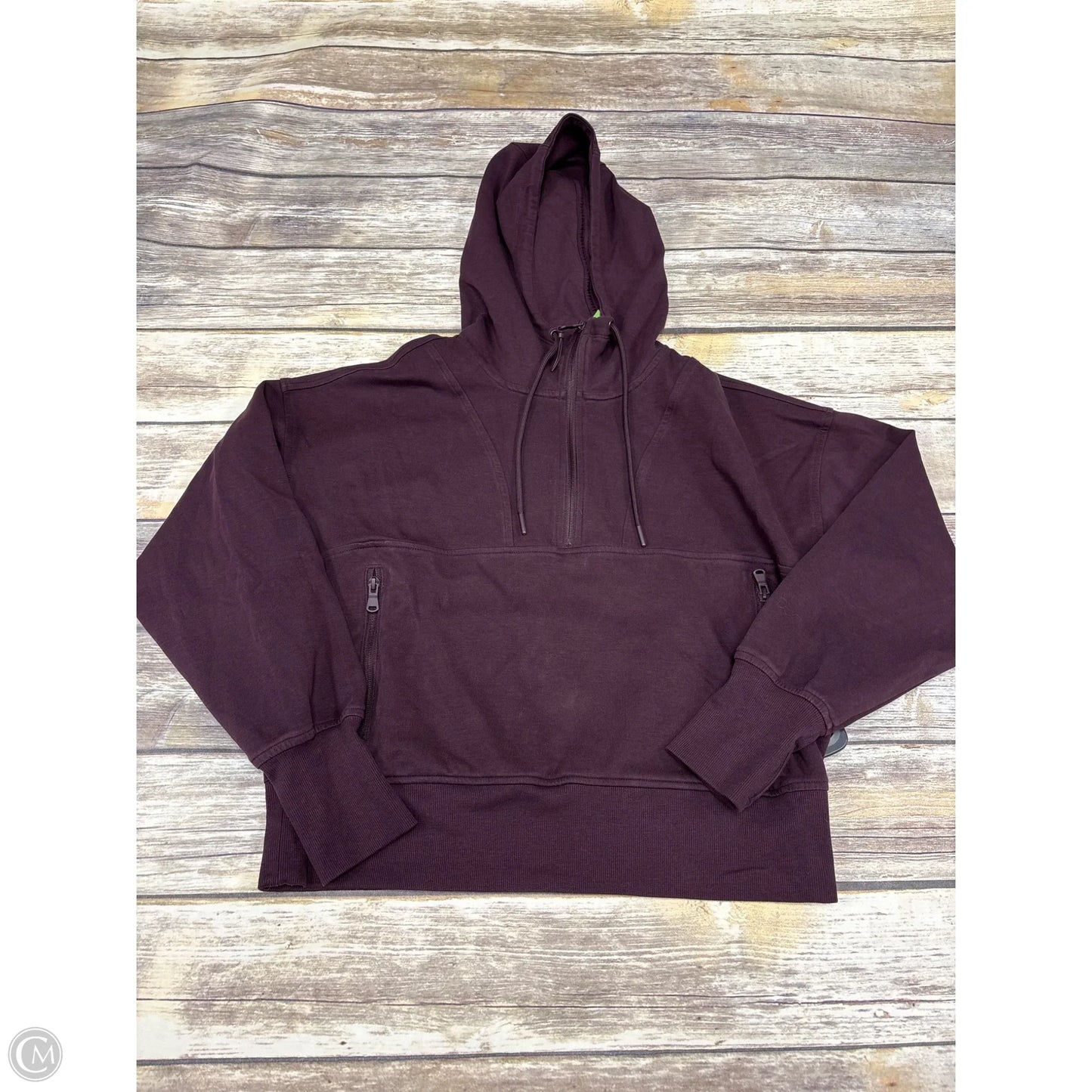 Sweatshirt Hoodie By Old Navy In Brown, Size: L