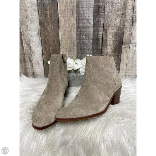Boots Ankle Heels By Madewell In Taupe, Size: 6.5