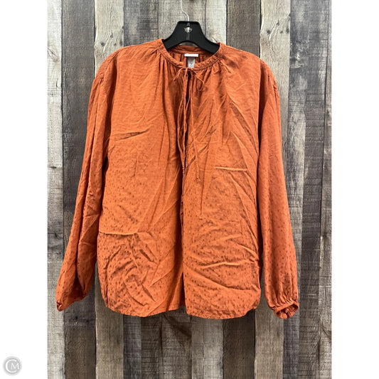 Top Long Sleeve By A New Day In Bronze, Size: S