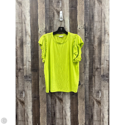 Top Short Sleeve By Easel In Green, Size: M