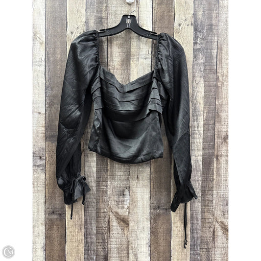 Top Long Sleeve By Francesca's In Black, Size: L