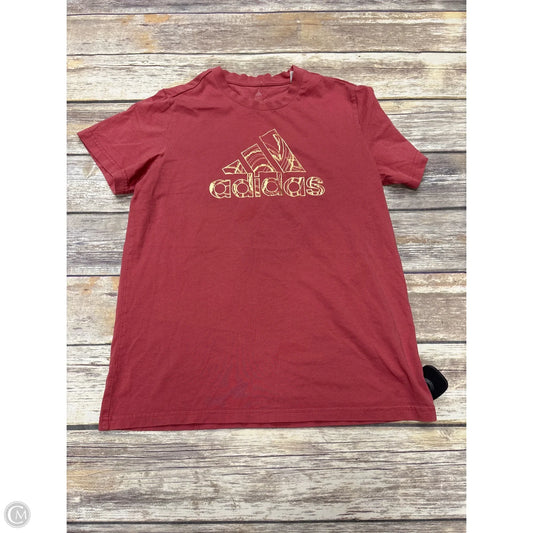 Top Short Sleeve By Adidas In Pink, Size: M