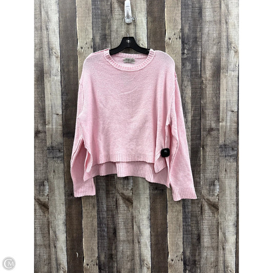 Top Long Sleeve By Urban Outfitters In Pink, Size: S