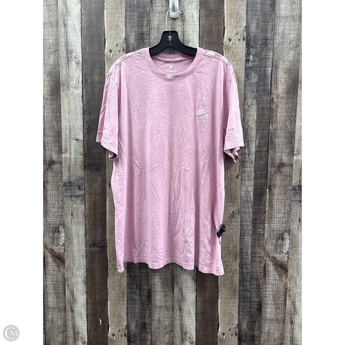 Top Short Sleeve By Nike In Pink, Size: Xl