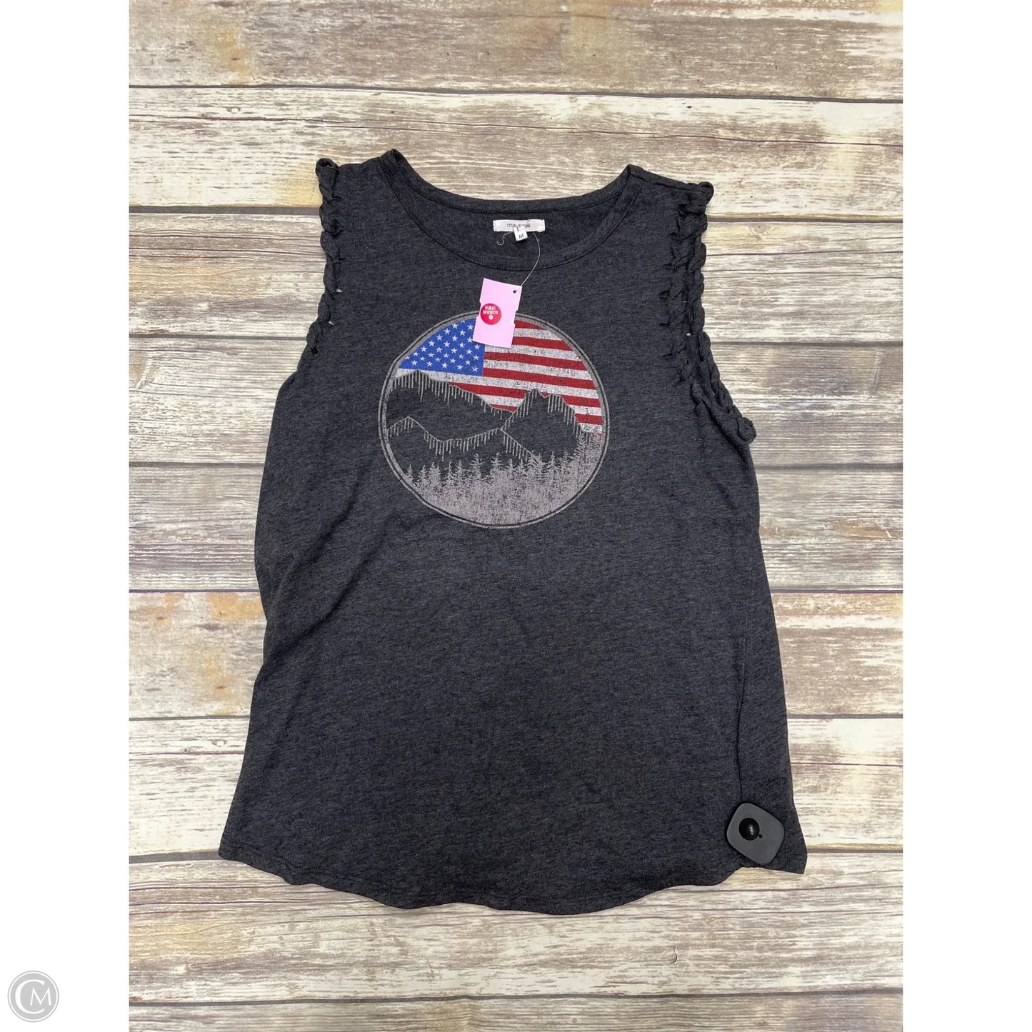 Top Sleeveless By Maurices In Grey, Size: M