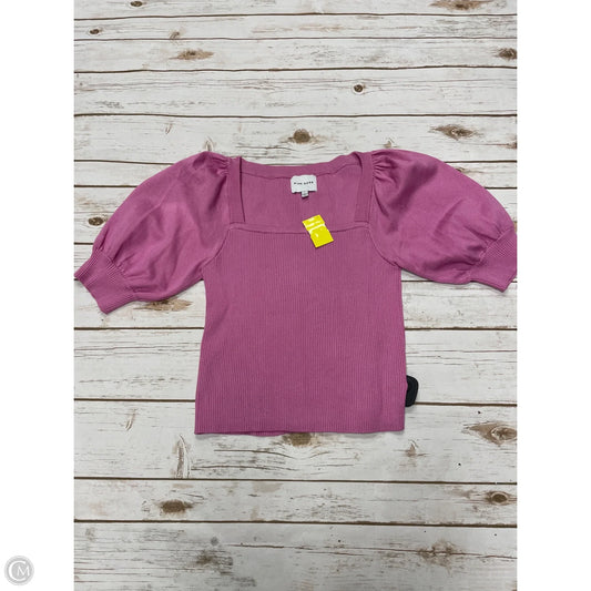 Top Short Sleeve By Pink Rose In Pink, Size: L