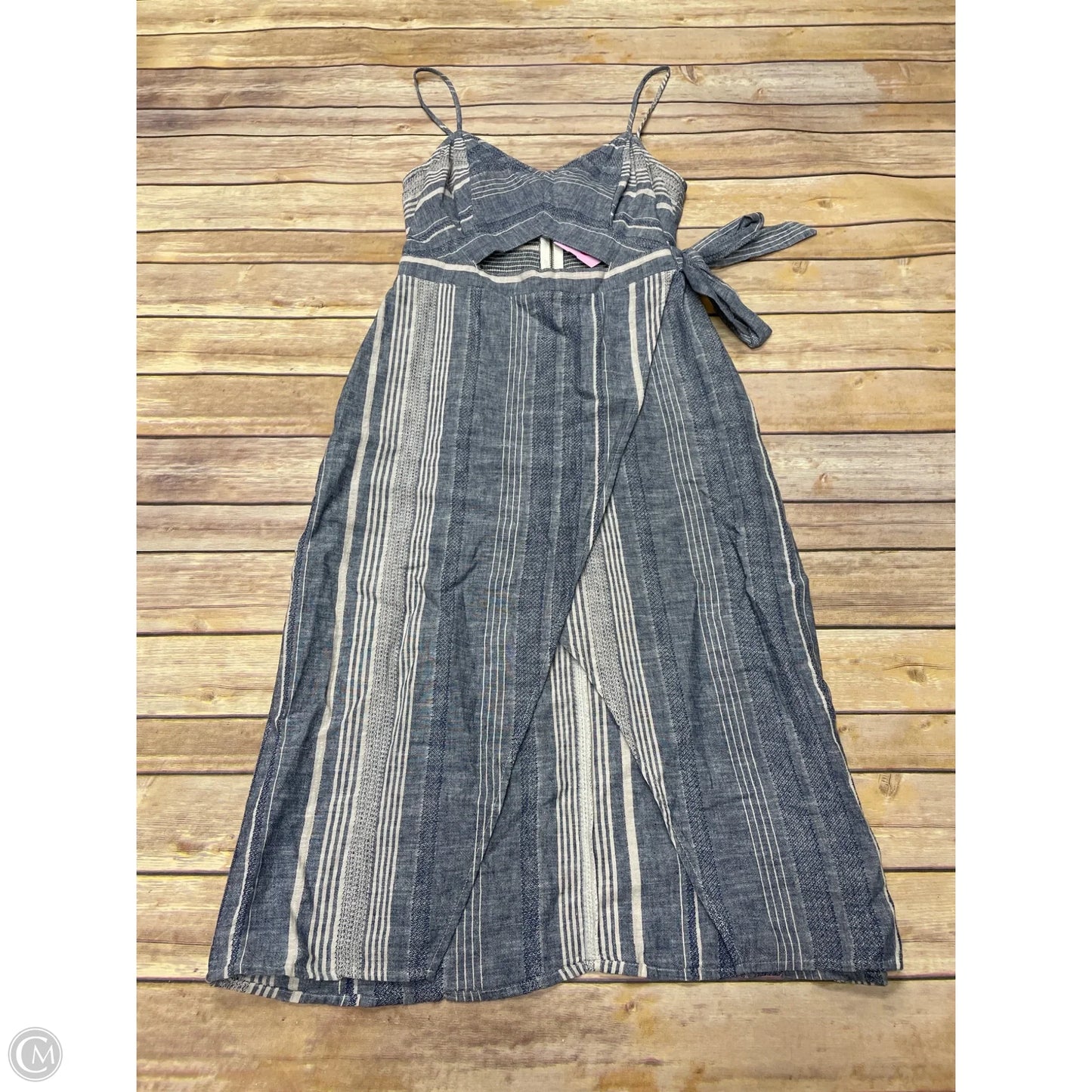Dress Casual Midi By Express In Blue, Size: 4
