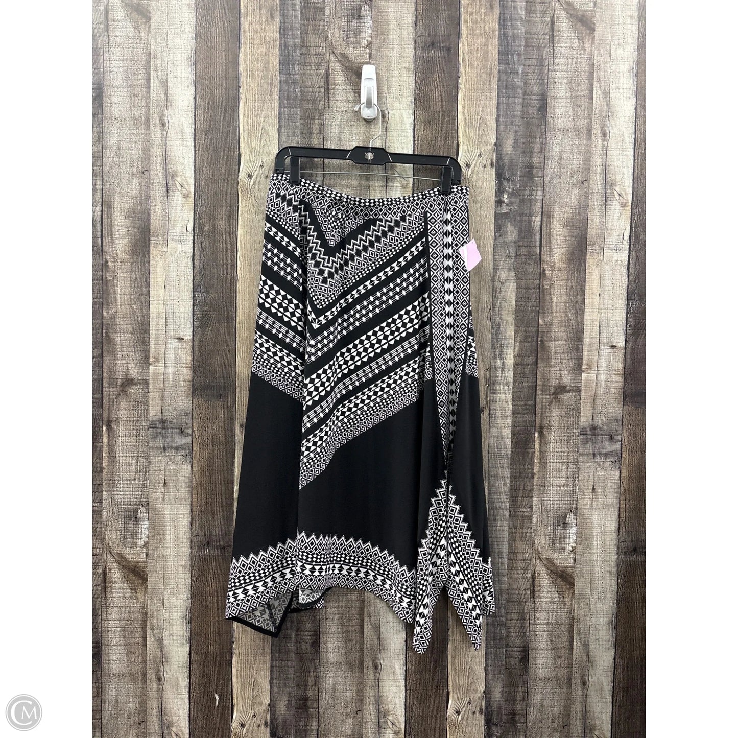 Skirt Maxi By Chicos In Black & White, Size: M
