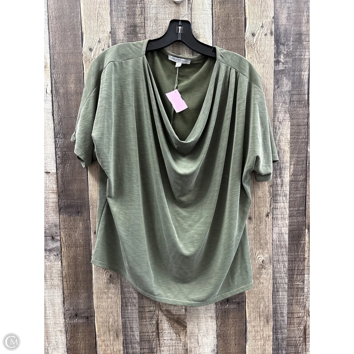 Top Short Sleeve By Green Envelope In Green, Size: Xl
