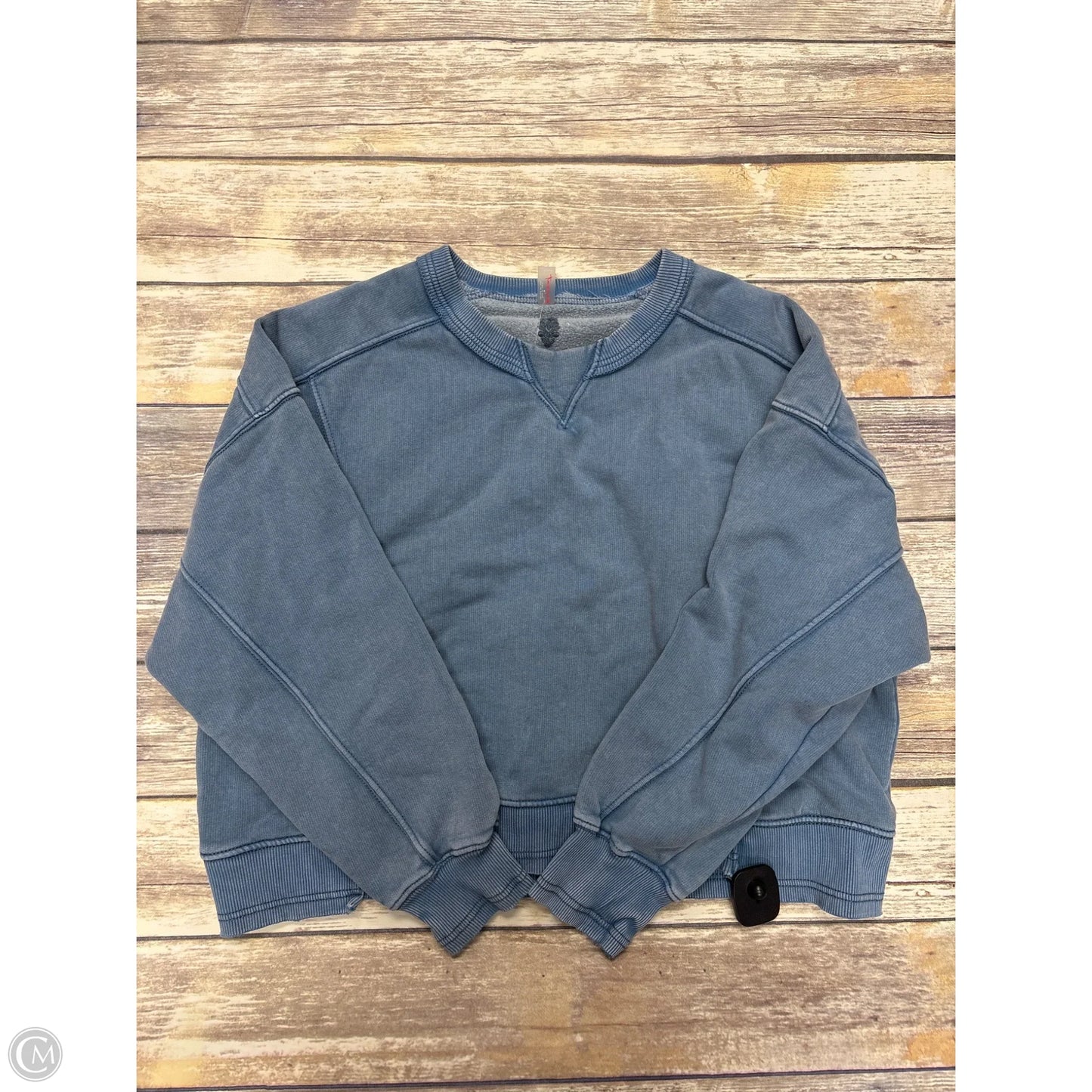 Sweatshirt Crewneck By Free People In Blue, Size: M