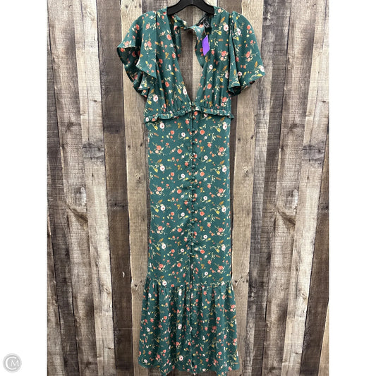 Dress Casual Maxi By Forever 21 In Green, Size: M