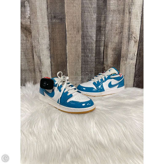 Shoes Luxury Designer By Jordan In Blue, Size: 7.5