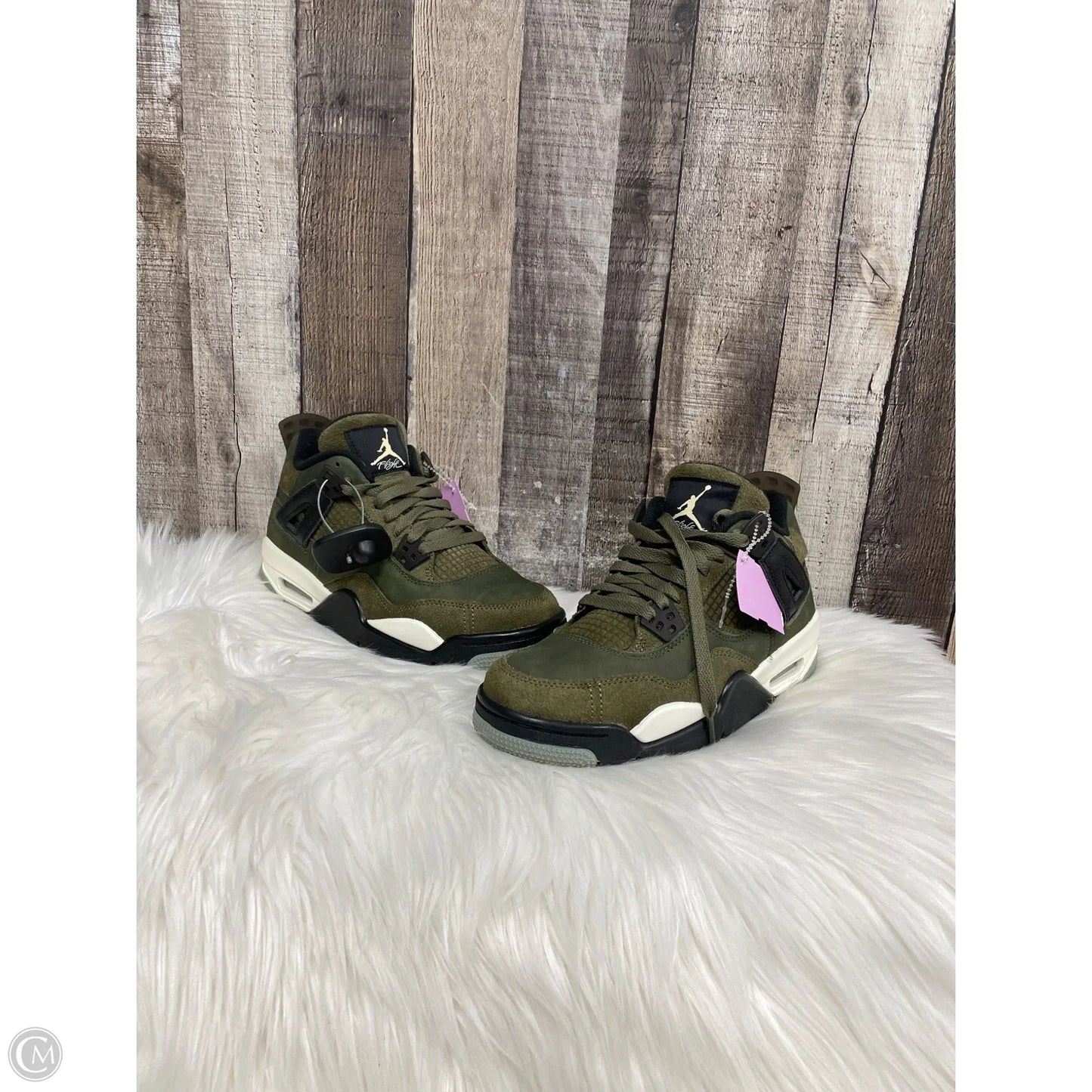 Shoes Luxury Designer By Jordan In Green, Size: 8