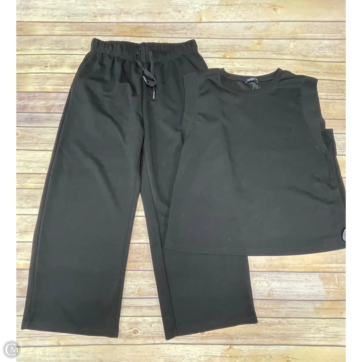 Pants Set 2pc By Cme In Black, Size: L