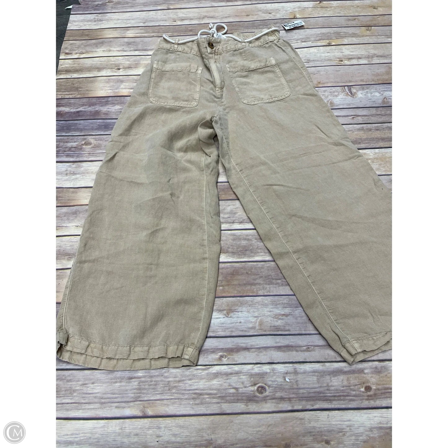 Pants Cropped By C And C In Tan, Size: 6