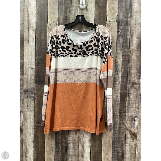 Top Long Sleeve By Cme In Multi-colored, Size: 2x