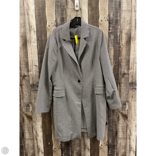 Blazer By Adrianna Papell In Checkered Pattern, Size: Xl