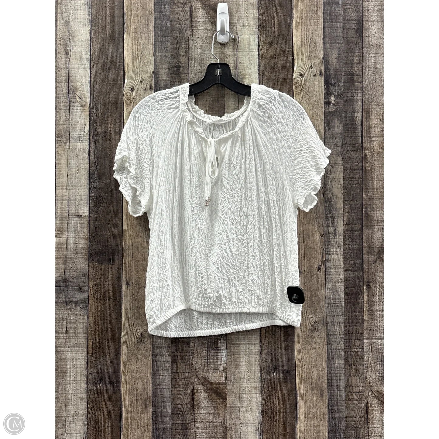 Top Short Sleeve By Jane And Delancey In White, Size: M
