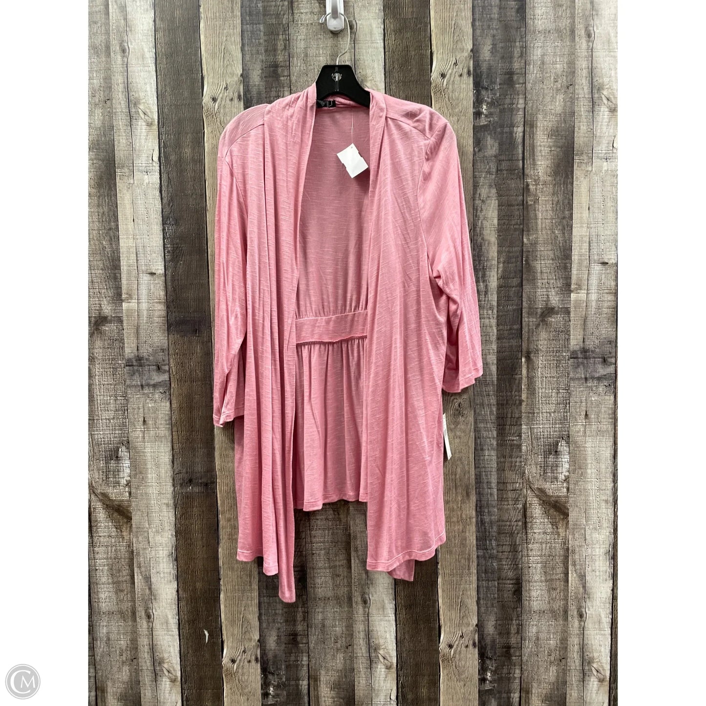 Cardigan By Agb In Pink, Size: 3x