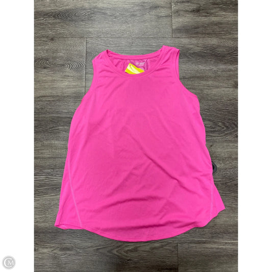 Athletic Tank Top By Tek Gear In Pink, Size: L