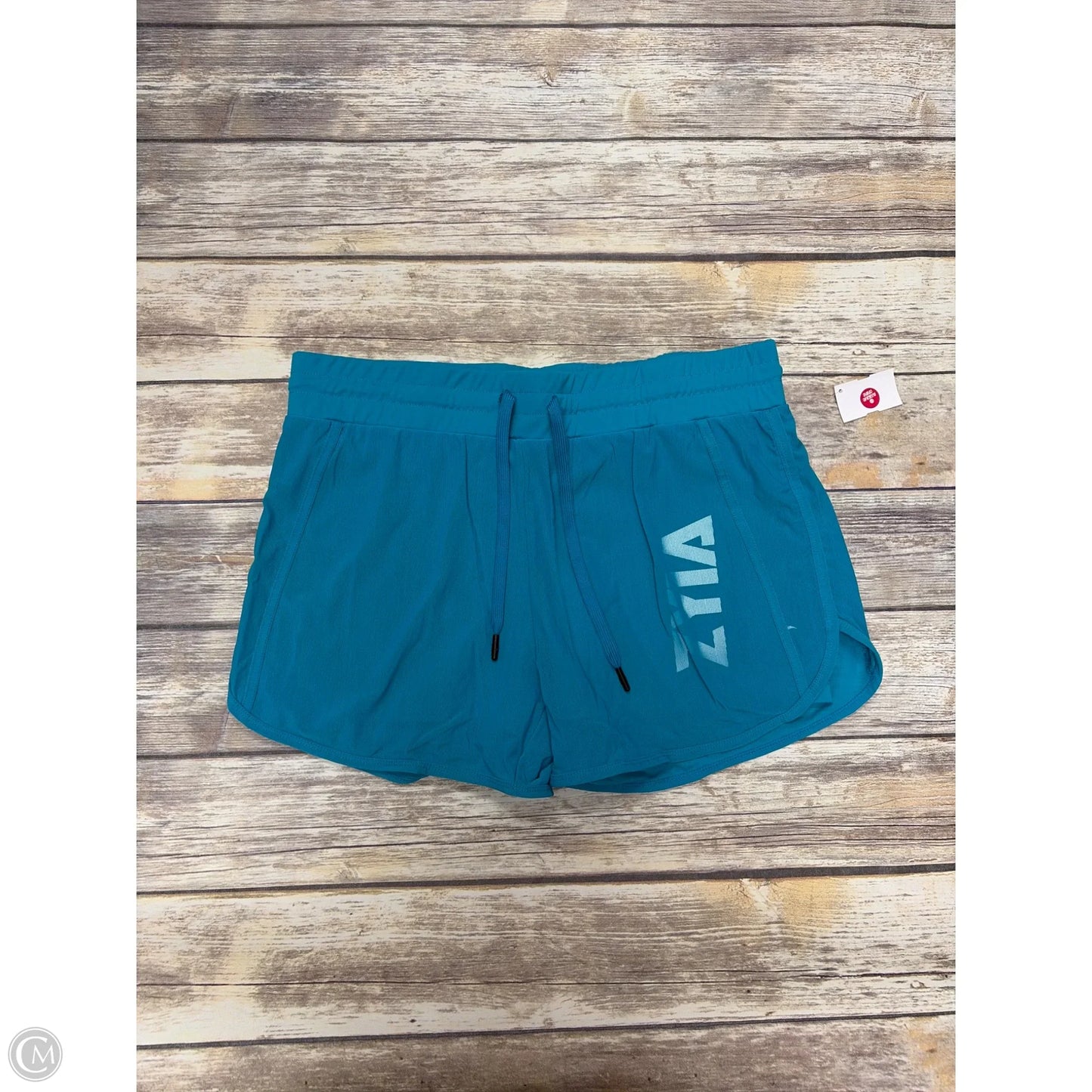 Athletic Shorts By Zyia In Blue, Size: L
